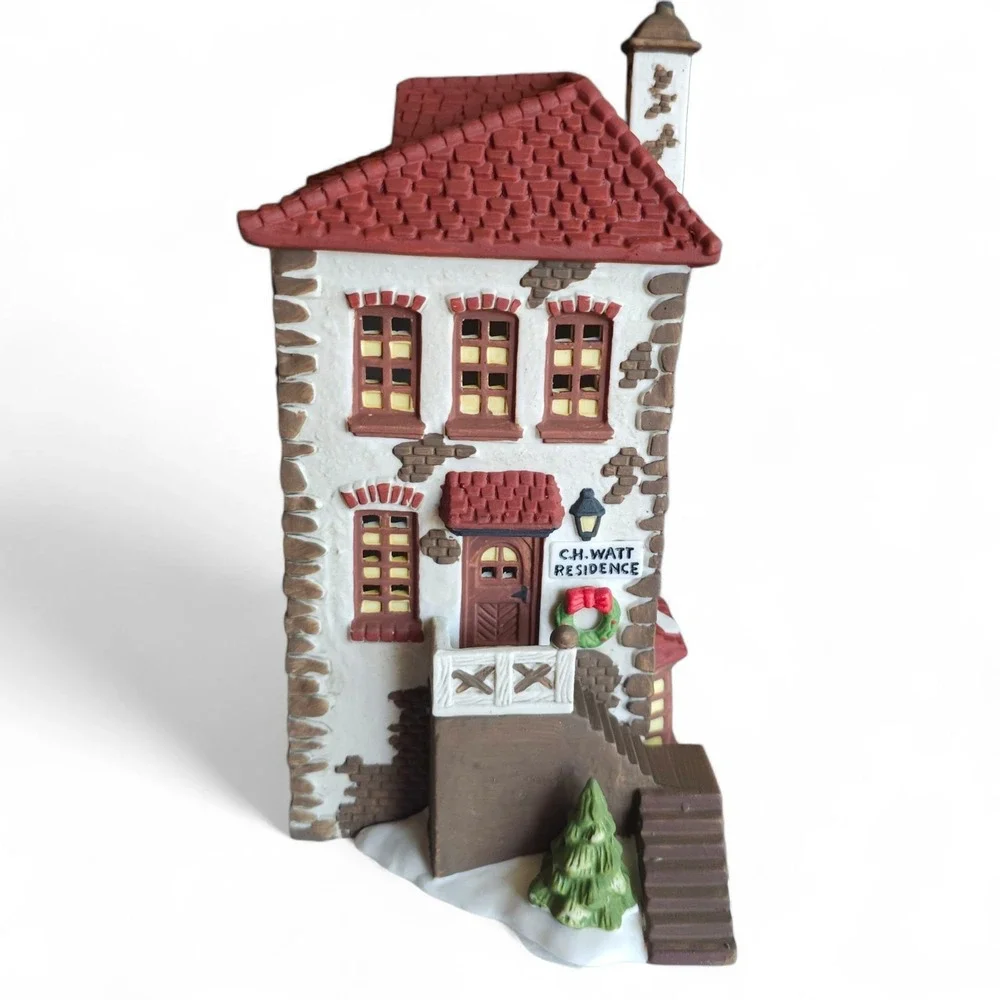 RARE Dept 56 Dickens Village CH Watt Physician 5568-9  House Boxed Lighted